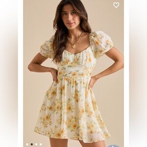 New with tags Altar’d State Jessy Floral Babydoll Dress